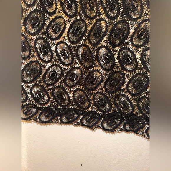 3.1 Phillip Lim women’s gold black lace overlay dress sz 2 cotton silk - Picture 16 of 16